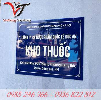 Biển công ty mica cắt dán chữ