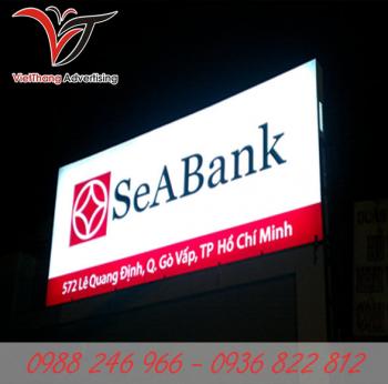 Biển hộp đèn 3M in UV cho ngân hàng