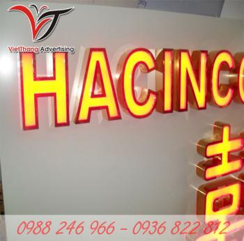 Chữ nổi hắt đèn