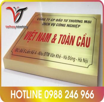 Biển đồng công ty ăn mòn
