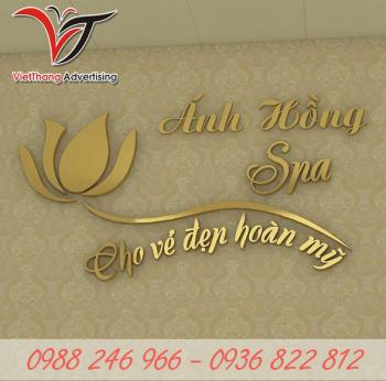 Biển chữ nổi spa gắn tường